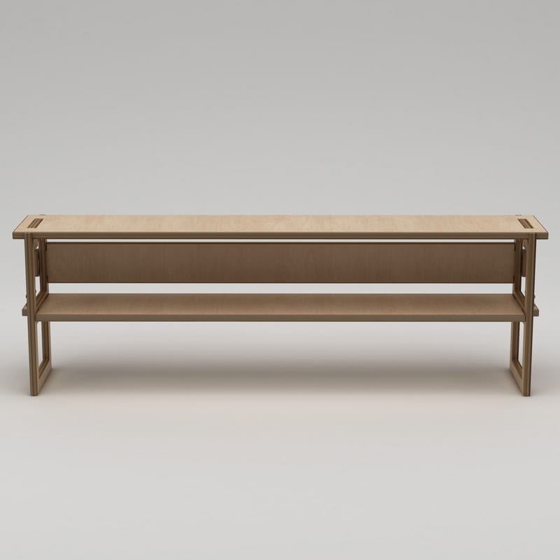 Mopira TV-bænk 220 cm - Naturtræ - Møbler - TV borde & mediemøbler - Mediestativ & vægbeslag