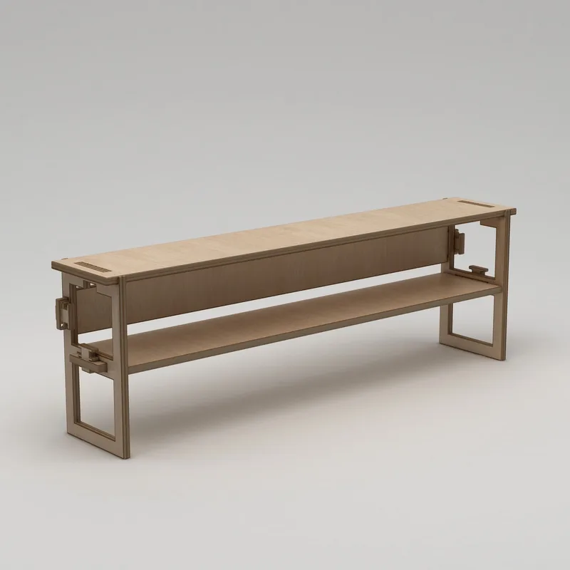 Mopira TV-bænk 220 cm, Naturtræ