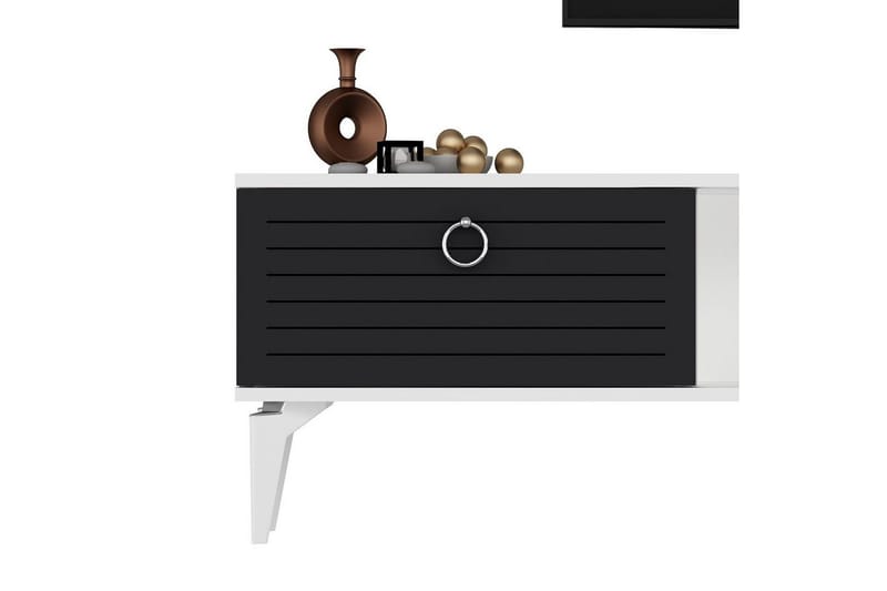 Mula TV-bænk 150 cm - Hvid/Antracit - Møbler - TV borde & mediemøbler - TV-borde