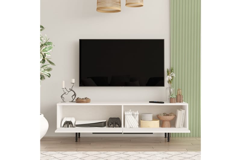 Munish TV-Bord 160 cm - Hvid - TV-borde