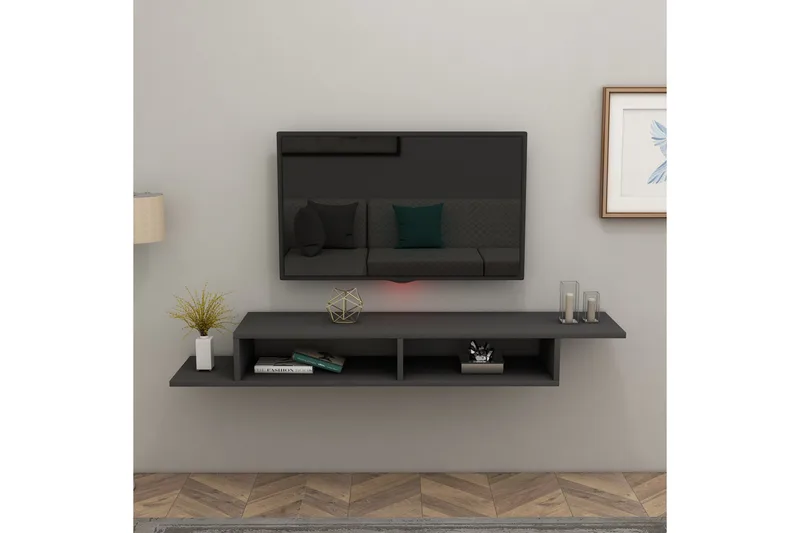 Muson Tv-bænk 120 cm - Antracit - Møbler - TV borde & mediemøbler - TV-borde