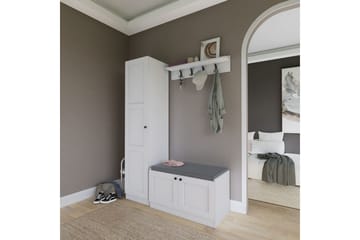 Nagouri TV-møbelsæt 130x35 cm - Hvid - Møbler - TV borde & mediemøbler - Tv-møbelsæt