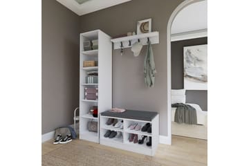 Nagouri TV-møbelsæt 130x35 cm - Hvid - Møbler - TV borde & mediemøbler - Tv-møbelsæt