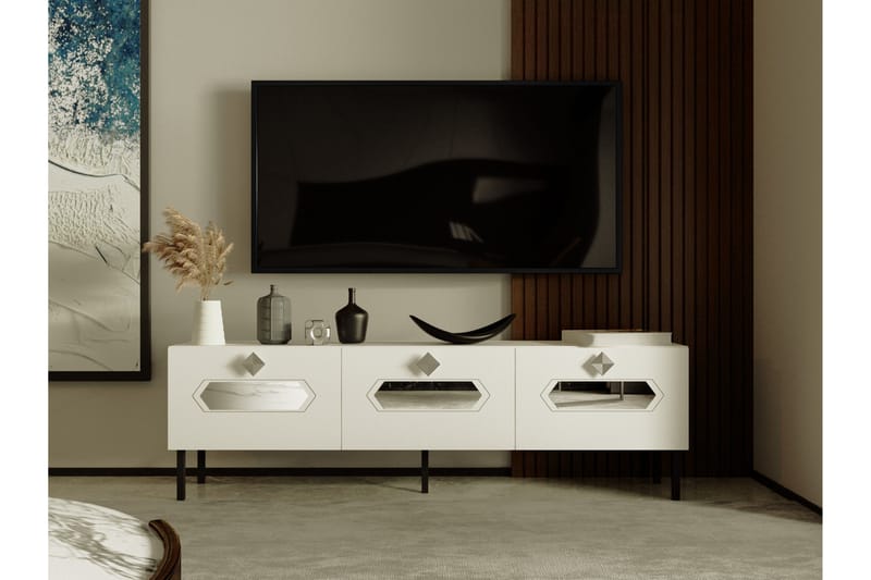 Najis TV-Bord 150 cm - Sølv - TV-borde