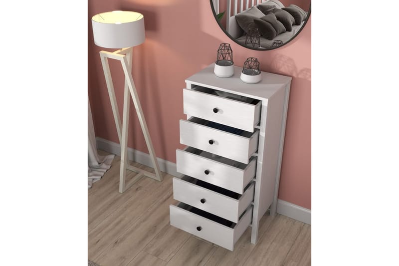 Navric TV-skab 58 cm - Natur/Hvid - Møbler - TV borde & mediemøbler - TV-skab