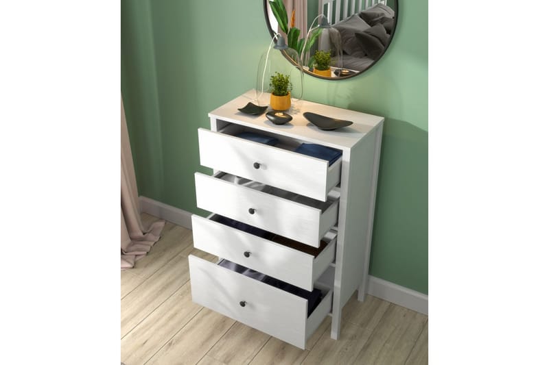 Navric TV-skab 77 cm - Natur/Hvid - Møbler - TV borde & mediemøbler - TV-skab