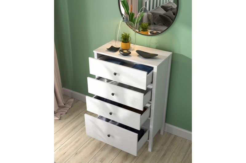 Navric TV-skab 77 cm - Natur/Hvid - Opbevaring - Opbevaringsmøbler - Kommode - Entrékommode