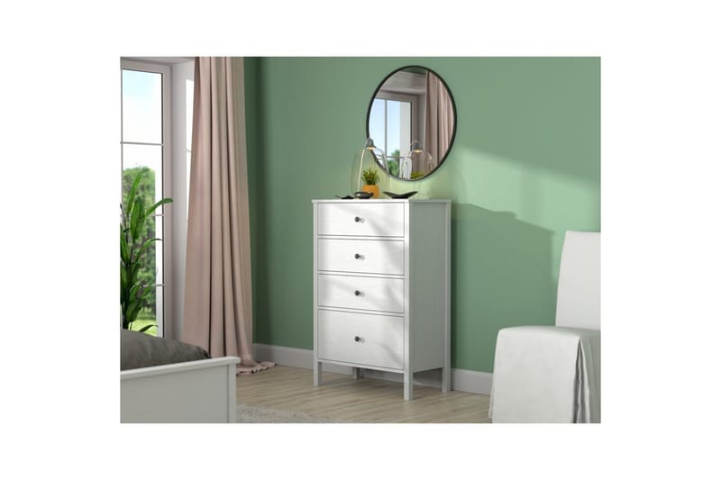 Navric TV-skab 77 cm - Natur/Hvid - Opbevaring - Opbevaringsmøbler - Kommode - Entrékommode