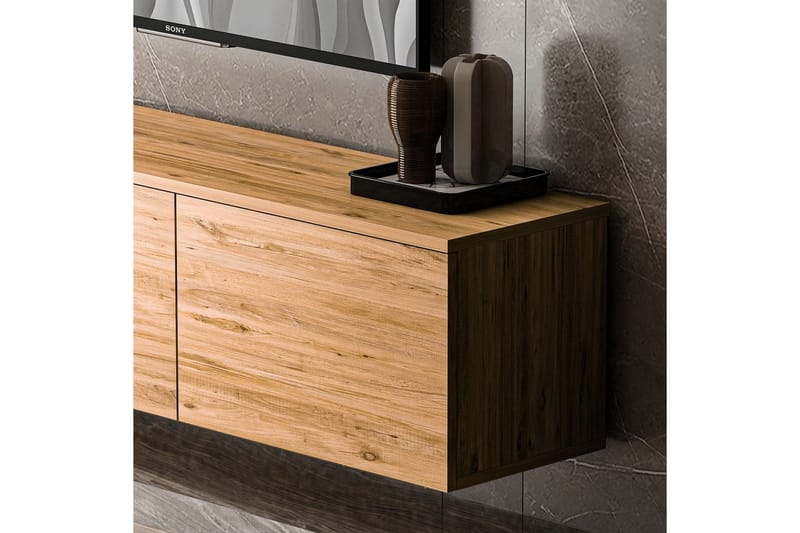 Neon TV-bænk 160 cm - Natur - Møbler - TV borde & mediemøbler - TV-borde