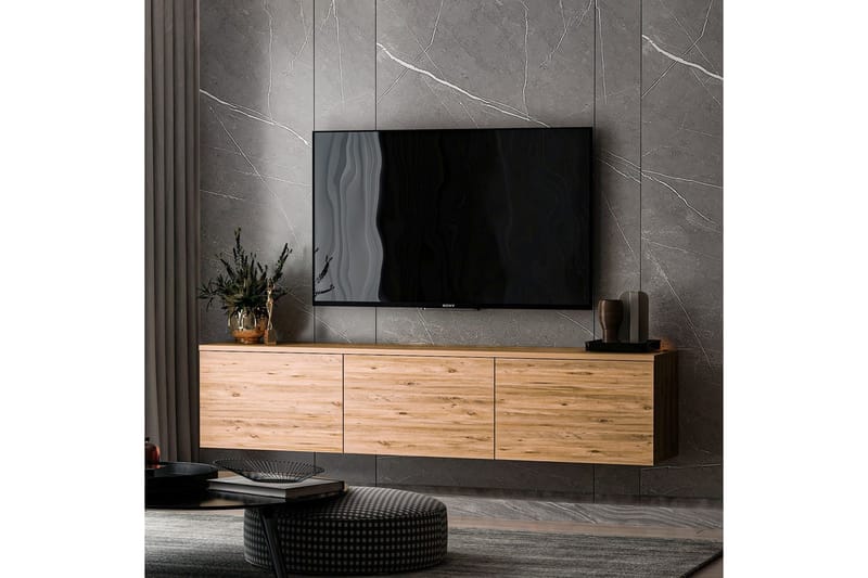 Neon TV-bænk 160 cm - Natur - Møbler - TV borde & mediemøbler - TV-borde