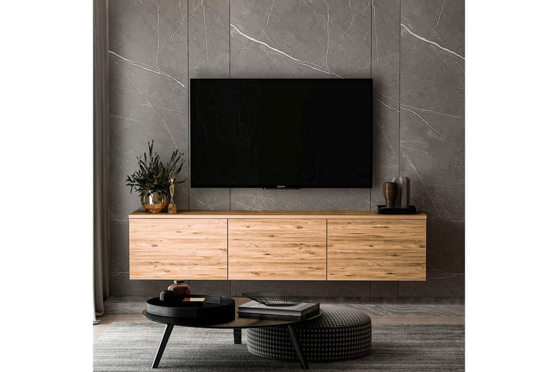 Neon TV-bænk 160 cm - Natur - Møbler - TV borde & mediemøbler - TV-borde