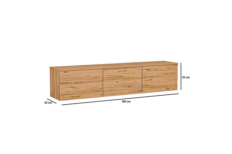 Neon TV-bænk 160 cm - Natur - Møbler - TV borde & mediemøbler - TV-borde