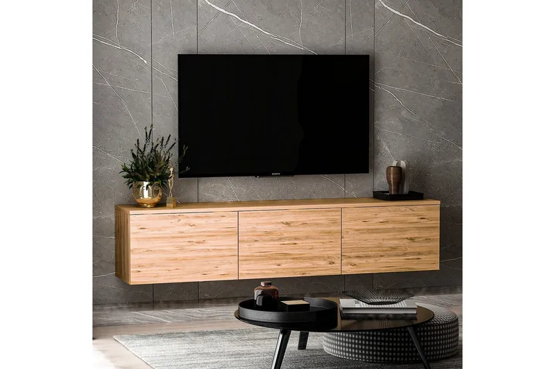 Neon TV-bænk 160 cm - Natur - Møbler - TV borde & mediemøbler - TV-borde