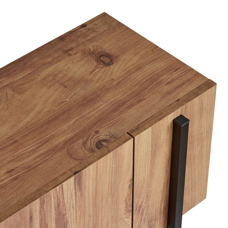 Nexus TV-bænk 180 cm - Atlantic Pine og sort - Møbler - TV borde & mediemøbler - Mediestativ & vægbeslag