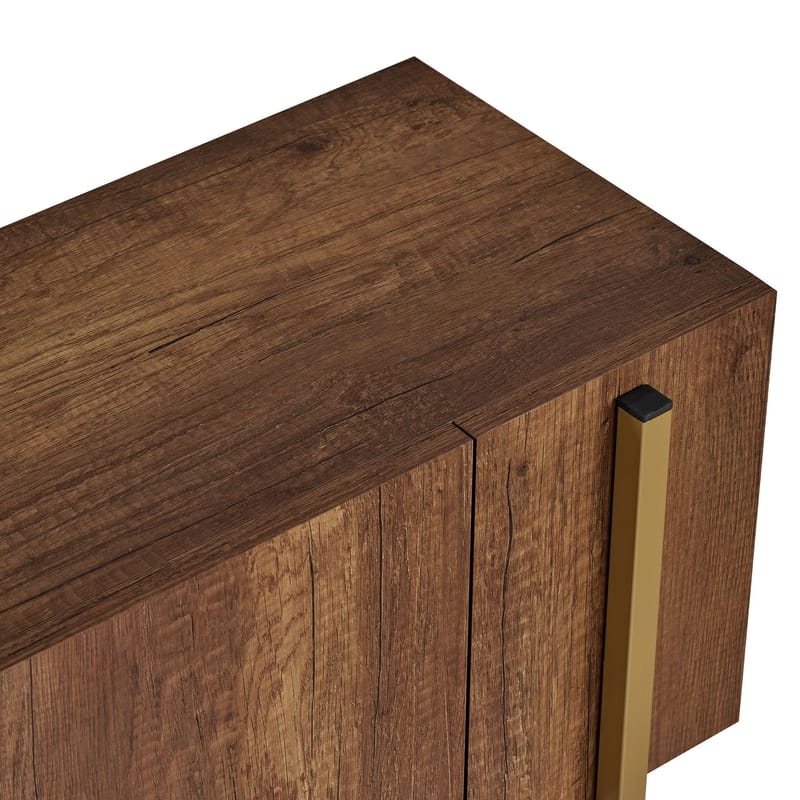 Nexus TV-bænk 180 cm - Barok Walnut Gold - Møbler - TV borde & mediemøbler - Mediestativ & vægbeslag