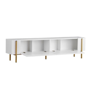 Nexus TV-bænk 180 cm - Hvid/guld - Møbler - TV borde & mediemøbler - TV-borde