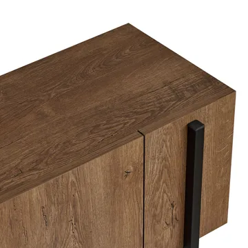 Nexus TV-bænk 180 cm - Kafkas Oak og Black - Møbler - TV borde & mediemøbler - TV-borde