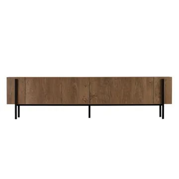 Nexus TV-bænk 180 cm - Kafkas Oak og Black - Møbler - TV borde & mediemøbler - TV-borde