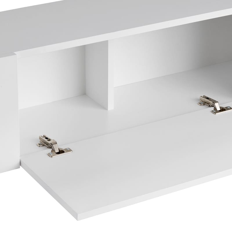 Nexus TV-bænk 180 cm - Wood Black og Black - Møbler - TV borde & mediemøbler - Mediestativ & vægbeslag