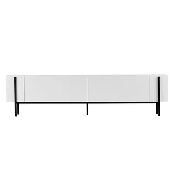 Nexus TV-bænk 180 cm - Wood Black og Black - Møbler - TV borde & mediemøbler - TV-borde