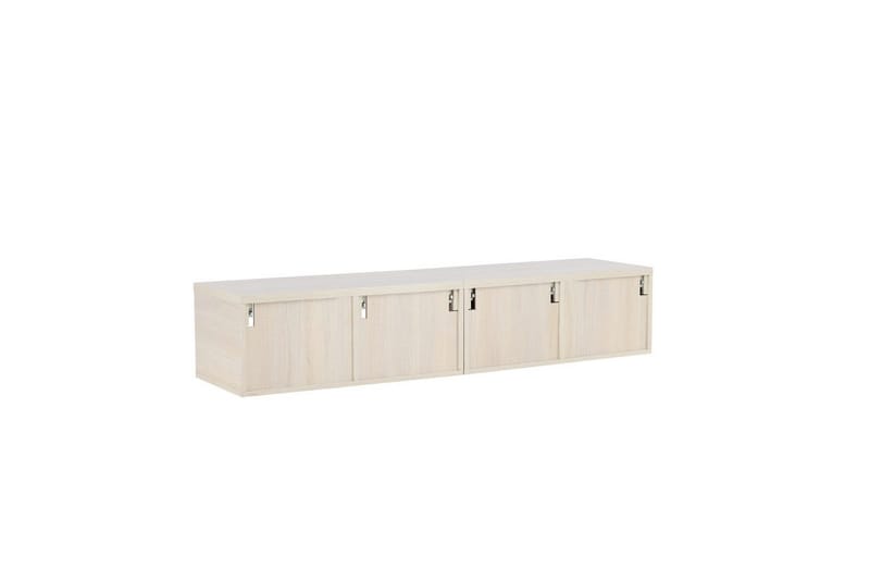 Nomi Vægophængt Tv-bord 180 cm med Opbevaring i Lyst Træ - Beige - Møbler - TV borde & mediemøbler - TV-borde