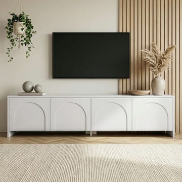 Nomira TV-bænk 180 cm - Hvid - Møbler - TV borde & mediemøbler - TV-borde