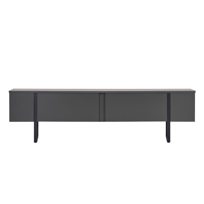 Nopira TV-bænk 180 cm - Antracit og sort - Møbler - TV borde & mediemøbler - Mediestativ & vægbeslag