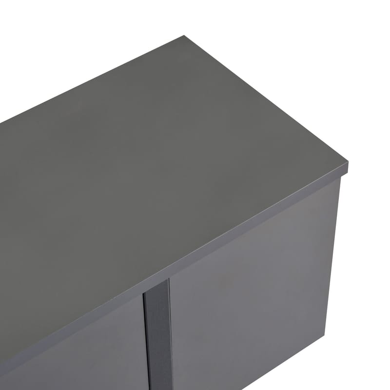 Nopira TV-bænk 180 cm - Antracit og sort - Møbler - TV borde & mediemøbler - Mediestativ & vægbeslag