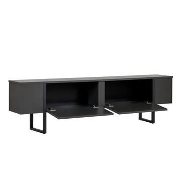 Nopira TV-bænk 180 cm - Antracit/Sort - Møbler - TV borde & mediemøbler - TV-borde