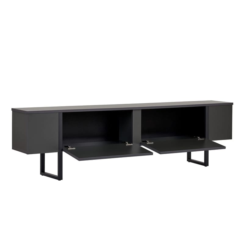 Nopira TV-bænk 180 cm - Antracit/Sort - Møbler - TV borde & mediemøbler - TV-borde