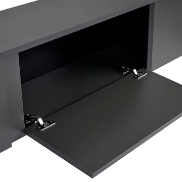 Nopira TV-bænk 180 cm - Antracit/Sort - Møbler - TV borde & mediemøbler - TV-borde