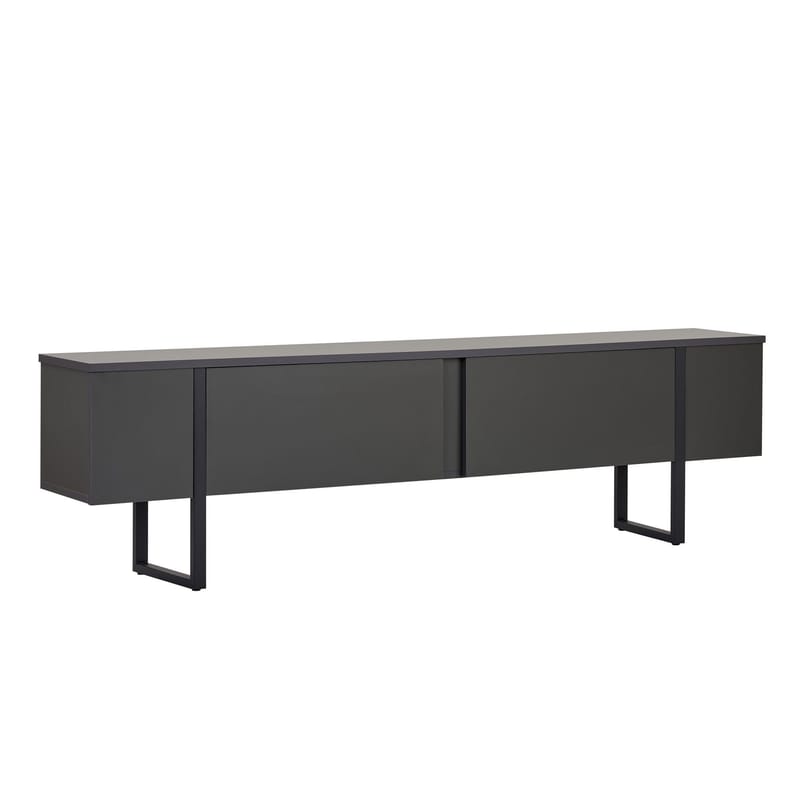Nopira TV-bænk 180 cm, Antracit/Sort