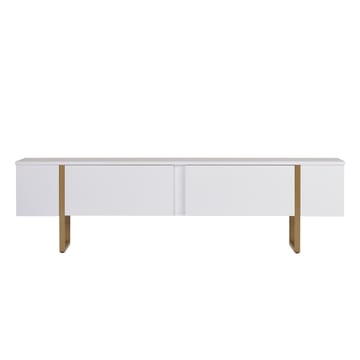 Nopira TV-bænk 180 cm - Hvid/guld - Møbler - TV borde & mediemøbler - TV-borde