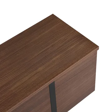 Nopira TV-bænk 180 cm - Valnød og sort - Møbler - TV borde & mediemøbler - TV-borde