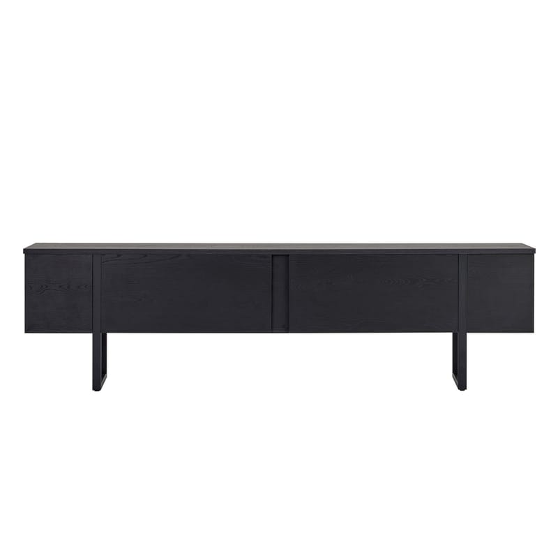 Nopira TV-bænk 180 cm - Wood Black og Black - Møbler - TV borde & mediemøbler - Mediestativ & vægbeslag