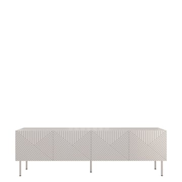 Norrs Gulvstående TV-bord 191 cm med Opbevaring i Malet Træ - Lysebeige - Møbler - TV borde & mediemøbler - TV-borde