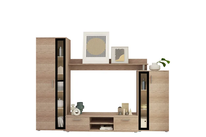 Olerum TV-møbelsæt 256x40 cm - Natur - Møbler - TV borde & mediemøbler - Tv-møbelsæt