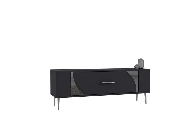 Olyra TV-bænk 120 cm - Antracit/Sølv - M�øbler - TV borde & mediemøbler - TV-borde