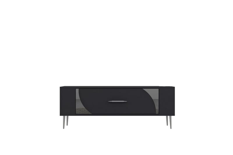 Olyra TV-bænk 120 cm - Antracit/Sølv - Møbler - TV borde & mediemøbler - TV-borde