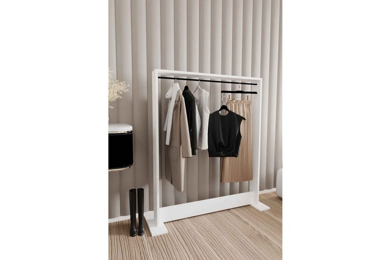 Olyric TV-hylde 124 cm - Hvid - Møbler - TV borde & mediemøbler - TV-reol