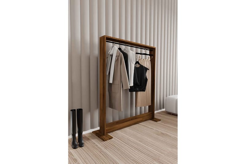 Olyric TV-hylde 124 cm - Valnød - Møbler - TV borde & mediemøbler - TV-reol