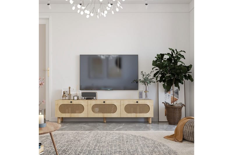 Ossin TV-bænk 180 cm - Eg - Møbler - TV borde & mediemøbler - TV-borde