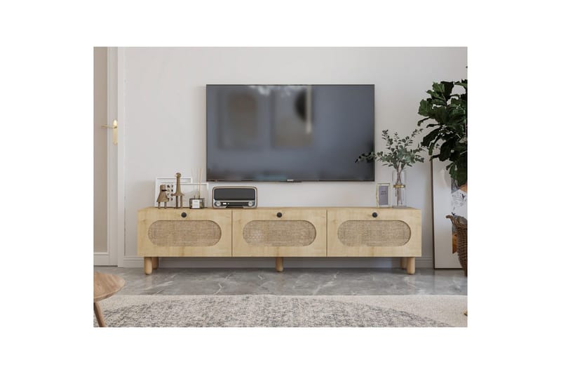 Ossin TV-bænk 180 cm - Eg - Møbler - TV borde & mediemøbler - TV-borde