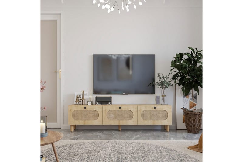 Ossin TV-bænk 180 cm - Eg - Møbler - TV borde & mediemøbler - TV-borde