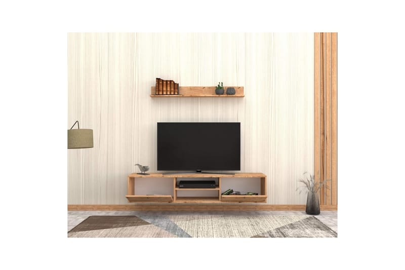 Palgrave TV-hylde 180 cm - Eg - Møbler - TV borde & mediemøbler - TV-reol