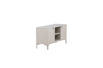 Piring Gulvstående Tv-bænk 120 cm med Opbevaring i Metal - Beige - Møbler - TV borde & mediemøbler - TV-borde