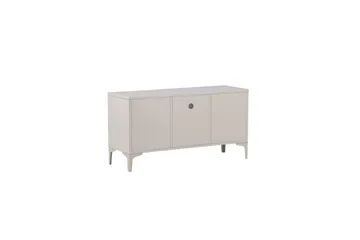 Piring Gulvstående Tv-bænk 120 cm med Opbevaring i Metal - Beige - Møbler - TV borde & mediemøbler - TV-borde