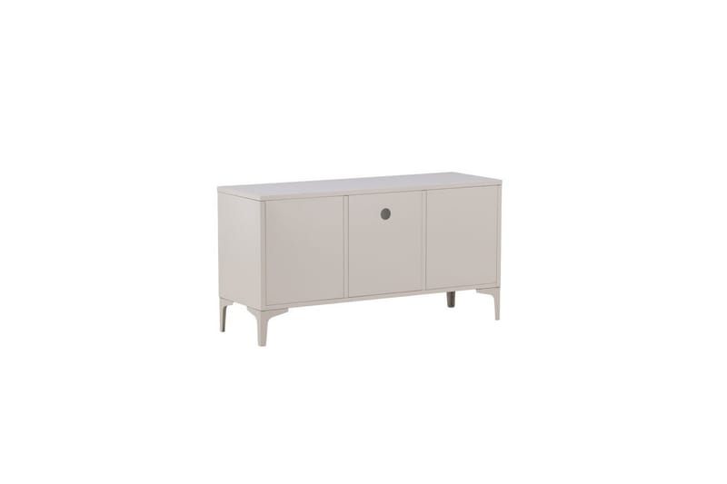 Piring Gulvstående Tv-bænk 120 cm med Opbevaring i Metal - Beige - Møbler - TV borde & mediemøbler - TV-borde