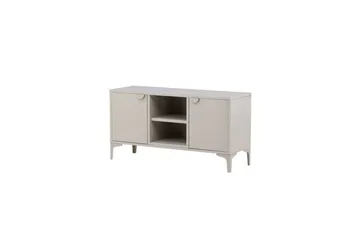 Piring Gulvstående Tv-bænk 120 cm med Opbevaring i Metal - Beige - Møbler - TV borde & mediemøbler - TV-borde