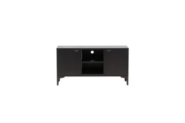 Piring Gulvstående TV-bænk 120 cm med Opbevaring i Metal - Sort - Møbler - TV borde & mediemøbler - TV-borde